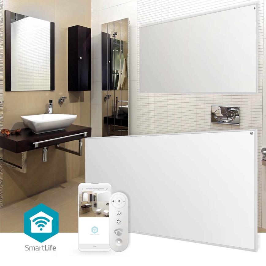 Infraraudonųjų spindulių šildymo panelė 700W/230V 120x62 cm IP44 Wi-Fi Tuya + nuotolinio valdymo pultas