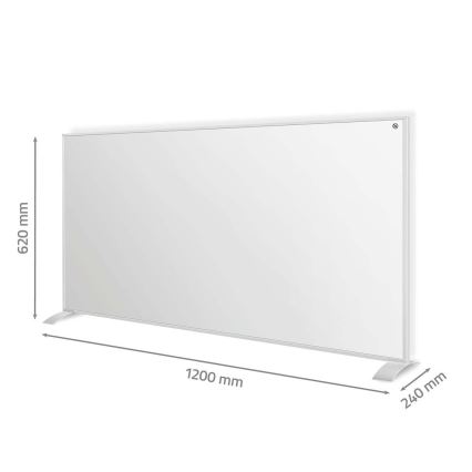 Infraraudonųjų spindulių šildymo panelė 700W/230V 120x62 cm IP44 Wi-Fi Tuya + nuotolinio valdymo pultas