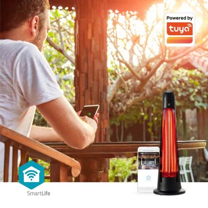 Lauko šildymo elementas SmartLife 600/1200W/230V Wi-Fi Tuya IP24