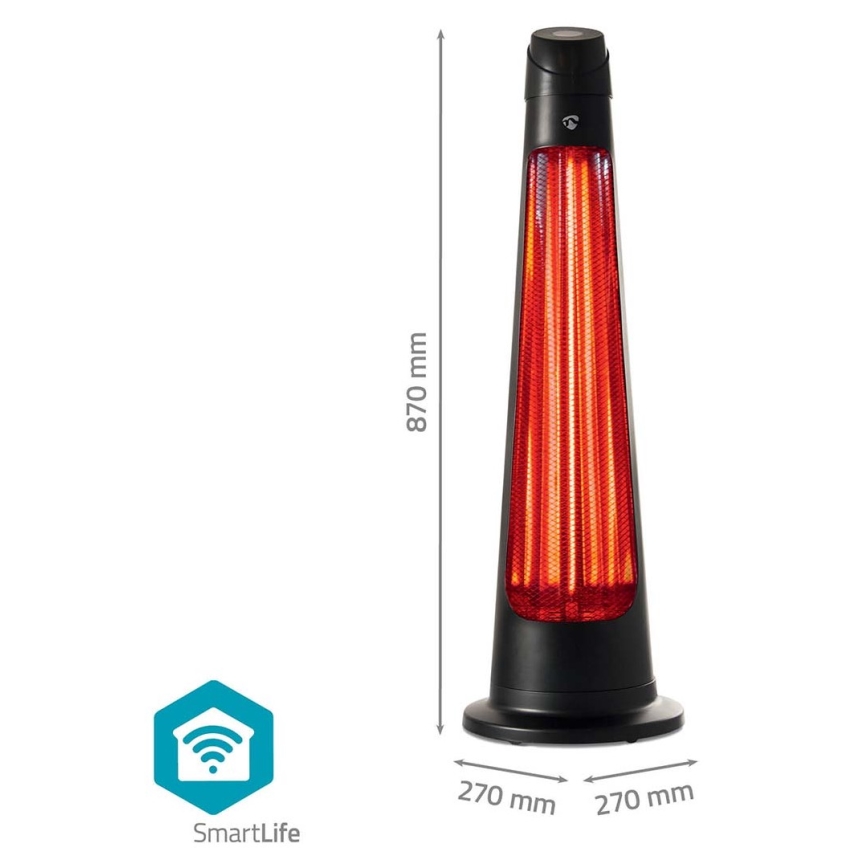 Lauko šildymo elementas SmartLife 600/1200W/230V Wi-Fi Tuya IP24