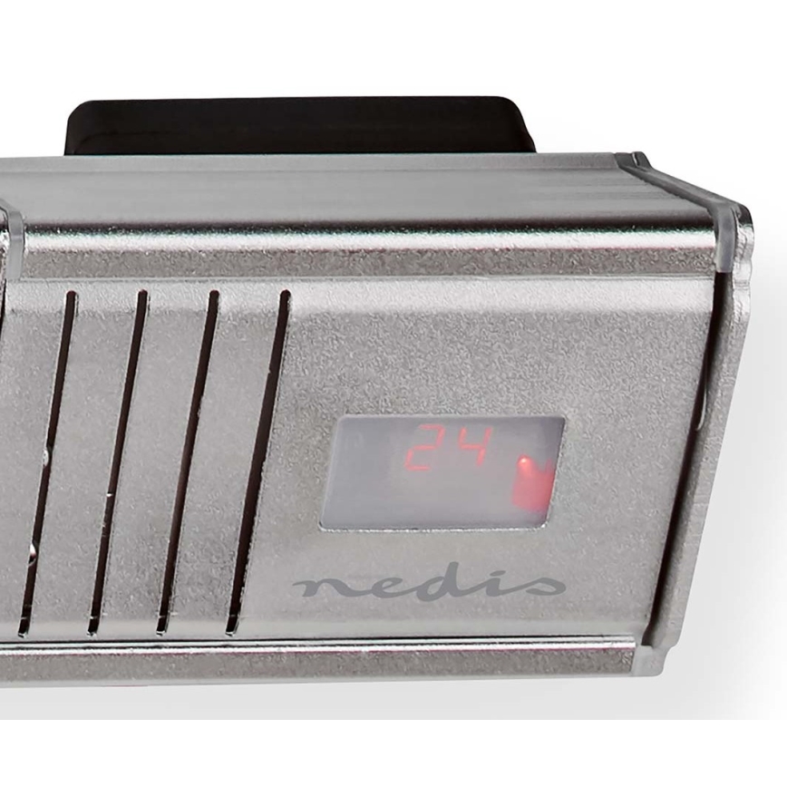 Lauko šildymo elementas 100W/2000W/230V IP65 + nuotolinio valdymo pultas