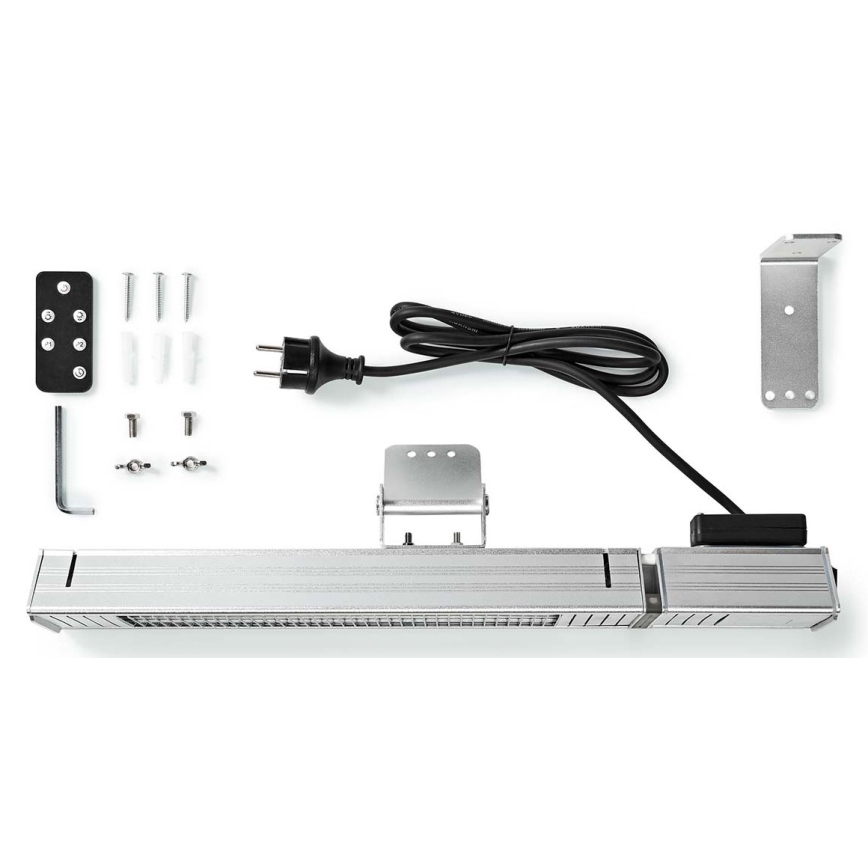 Lauko šildytuvas 100W/2000W/230V IP65 + valdymo pultas