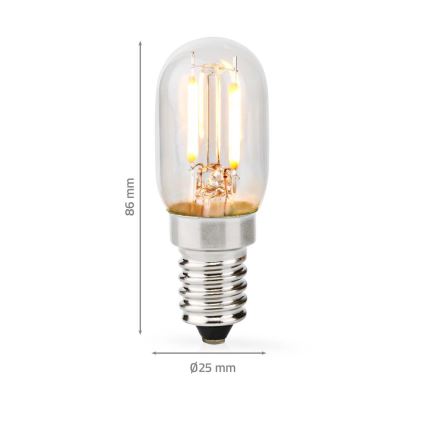 LED Ištraukiamo gaubto lemputė T25 E14/2W/230V 2700K