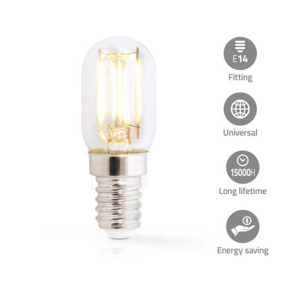 LED šaldytuvo lemputė T22 E14/1,5W/230V 1800K