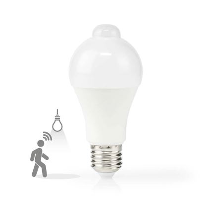 LED lemputė su judesio ir sutemų jutikliu A60 E27/4,9W/230V 3000K