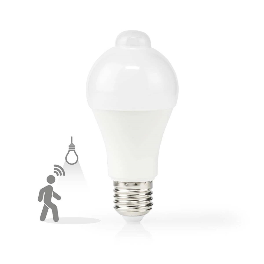 LED lemputė su judesio ir sutemų jutikliu A60 E27/4,9W/230V 3000K