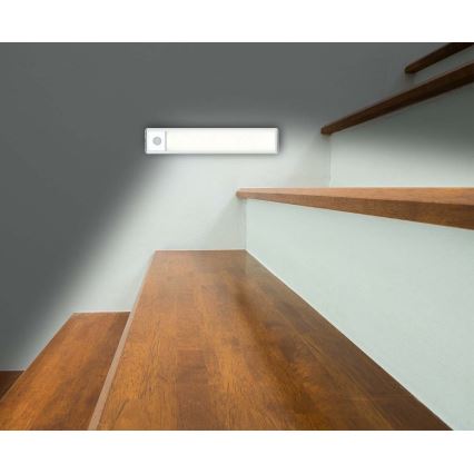 LED įkraunamos spintelės apšvietimas su jutikliu LED/1W/1100 mAh 3000K