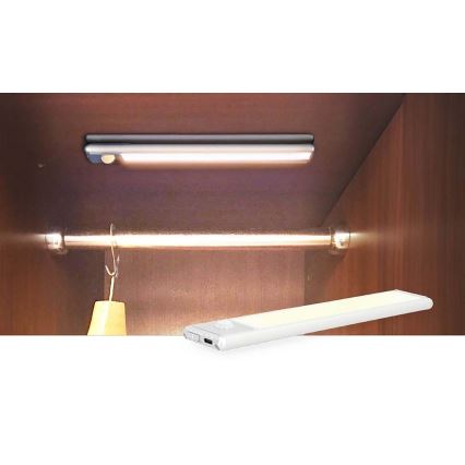 LED įkraunamos spintelės apšvietimas su jutikliu LED/1W/1100 mAh 3000K