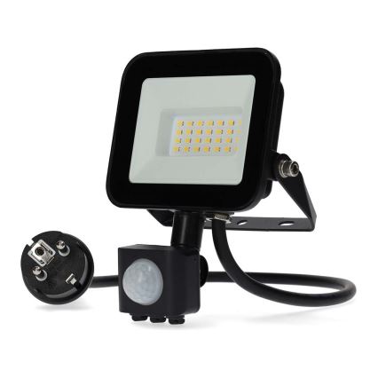 LED prožektorius su jutikliu LED/20W/230V 4000K IP44