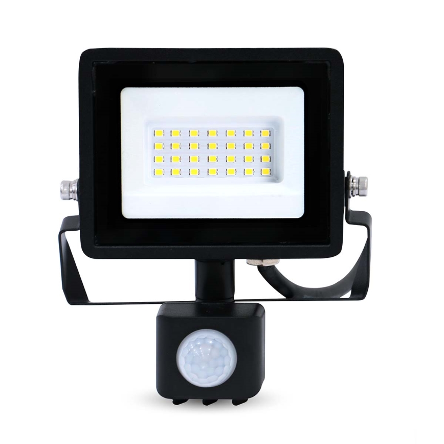 LED kištukinis prožektorius su judesio ir sutemų jutikliu LED/20W/230V IP44
