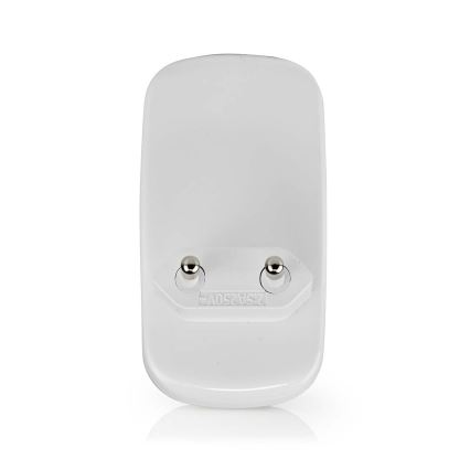 LED Orientacinė lemputė su judesio ir prieblandos jutikliu LED/0,55W/230V balta