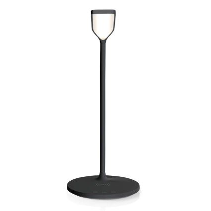 LED pritemdoma jutiklinė lanksti stalinė lempa su 15W belaidžiu įkrovimu Qi LED/5,5W/230V 2700-6500K juoda