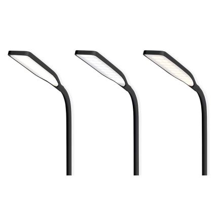 LED pritemdoma jutiklinė lanksti stalinė lempa su 15W belaidžiu įkrovimu Qi LED/5,5W/230V 2700-6500K juoda