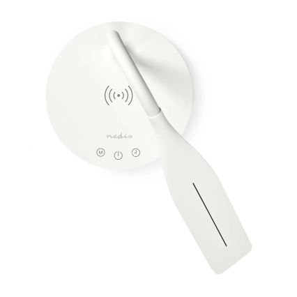 LED pritemdoma jutiklinė lanksti stalinė lempa su 15W belaidžiu įkrovimu Qi LED/5,5W/230V 2700-6500K balta