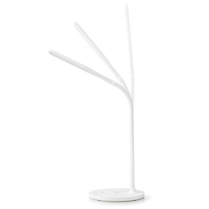 LED pritemdoma jutiklinė lanksti stalinė lempa su 15W belaidžiu įkrovimu Qi LED/5,5W/230V 2700-6500K balta