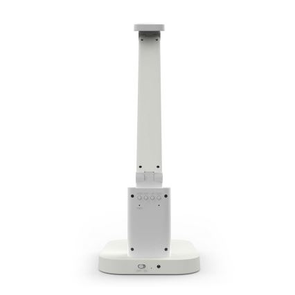 Reguliuojama įkraunama jutiklinė LED stalinė lempa su ekranu LED/7,5W/1200 mAh 3000/4000/5700K CRI 90 balta