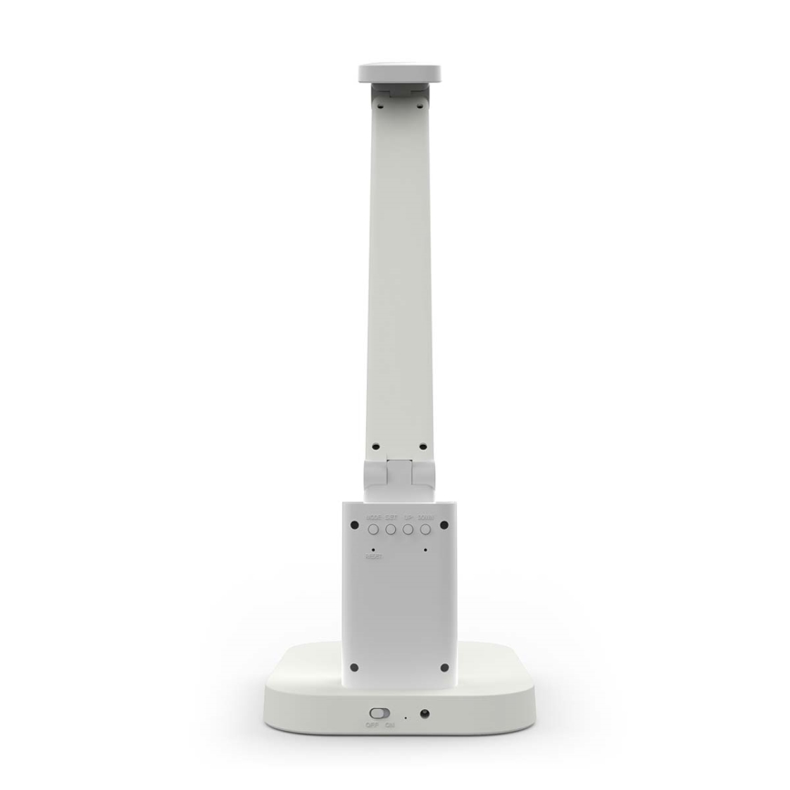 Reguliuojama įkraunama jutiklinė LED stalinė lempa su ekranu LED/7,5W/1200 mAh 3000/4000/5700K CRI 90 balta