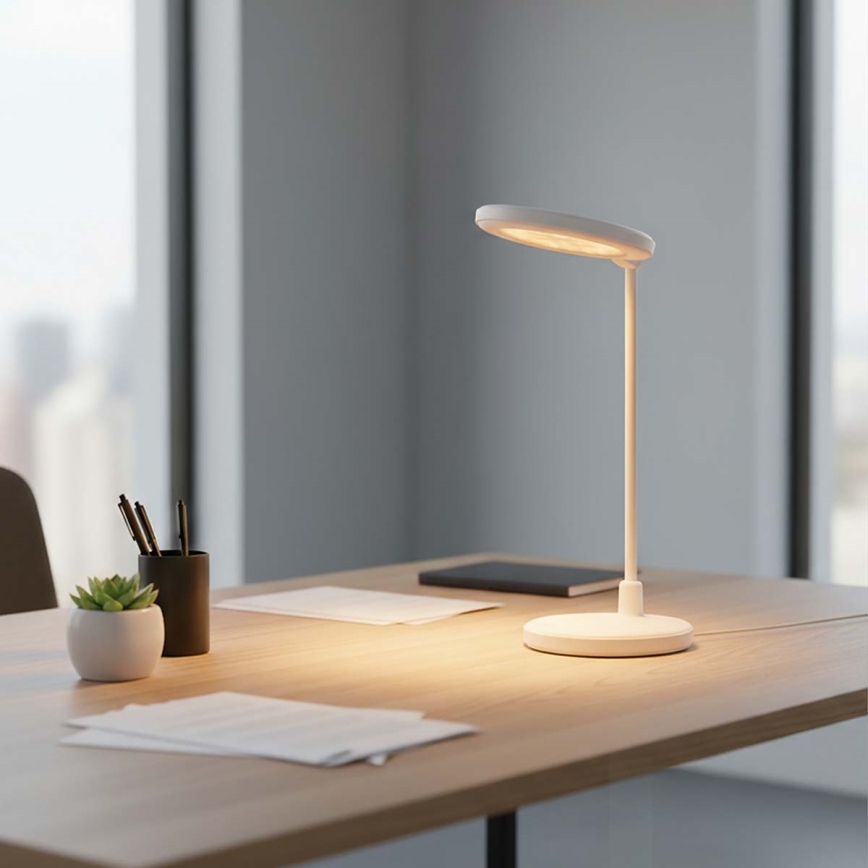 LED dimeriuojama įkraunama jutiklinė lempa su veidrodžiu LED/6W/1200 mAh 3000/4000/5700K CRI 90 balta