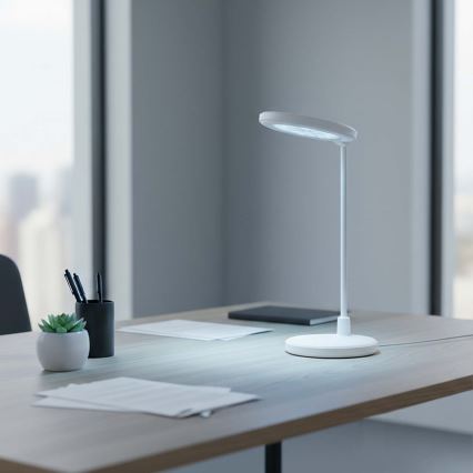 LED dimeriuojama įkraunama jutiklinė lempa su veidrodžiu LED/6W/1200 mAh 3000/4000/5700K CRI 90 balta