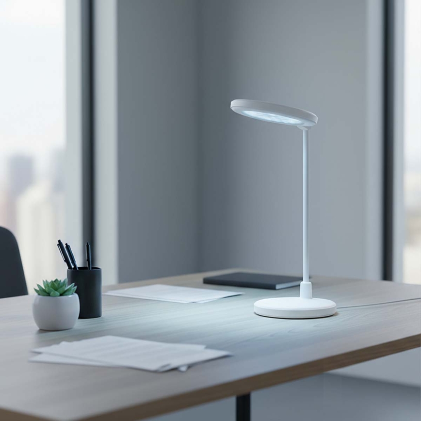 LED dimeriuojama įkraunama jutiklinė lempa su veidrodžiu LED/6W/1200 mAh 3000/4000/5700K CRI 90 balta