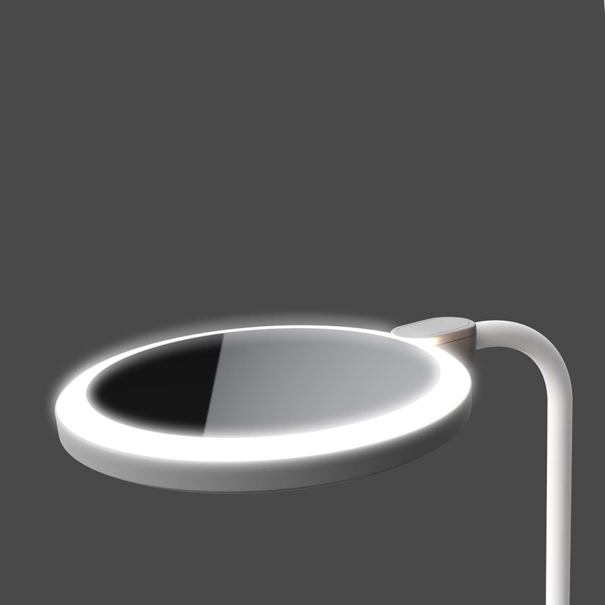 LED dimeriuojama įkraunama jutiklinė lempa su veidrodžiu LED/6W/1200 mAh 3000/4000/5700K CRI 90 balta
