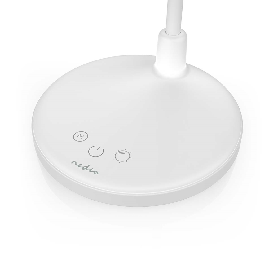 LED dimeriuojama įkraunama jutiklinė lempa su veidrodžiu LED/6W/1200 mAh 3000/4000/5700K CRI 90 balta
