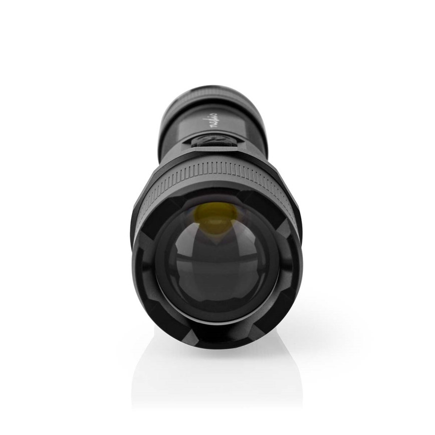 LED pritemdomas įkraunamas aliumininis žibintuvėlis LED/10W/5V 2200 mAh IPX4 juodas