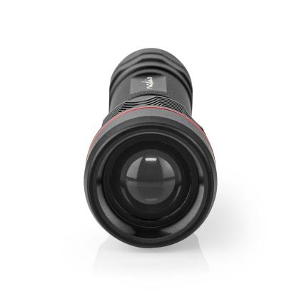 Įkraunamas aliumininis LED žibintuvėlis su reguliuojamu ryškumu LED/10W/5V 2200 mAh IPX7 juodas