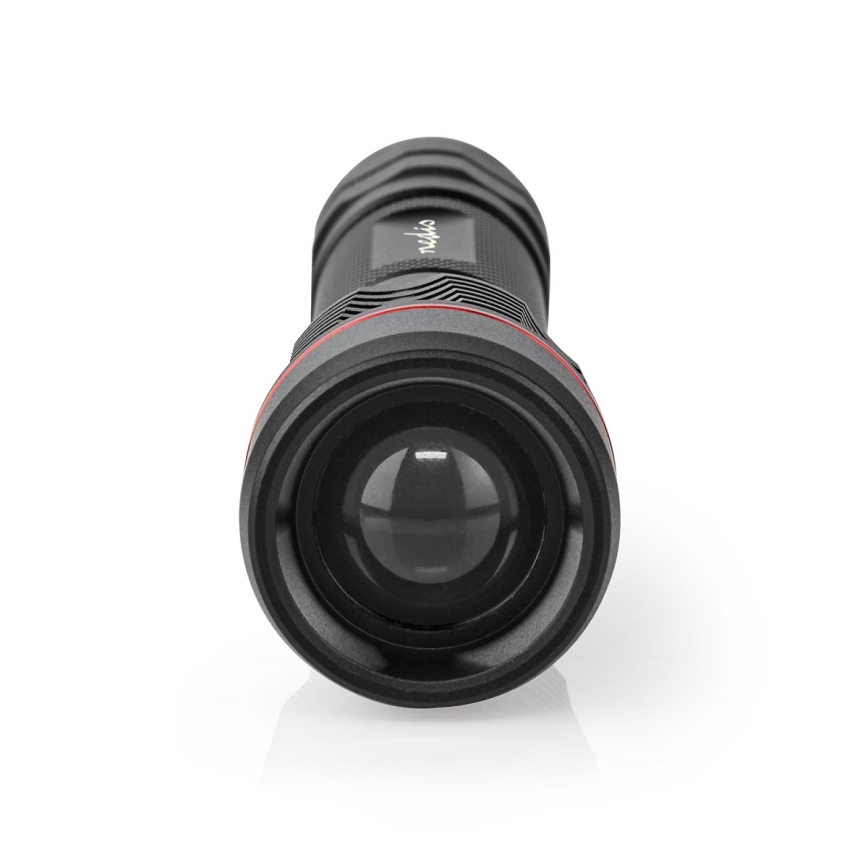 Įkraunamas aliumininis LED žibintuvėlis su reguliuojamu ryškumu LED/10W/5V 2200 mAh IPX7 juodas