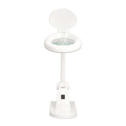 LED stalinis šviestuvas su didinamąja lupa LED/6W/230V balta