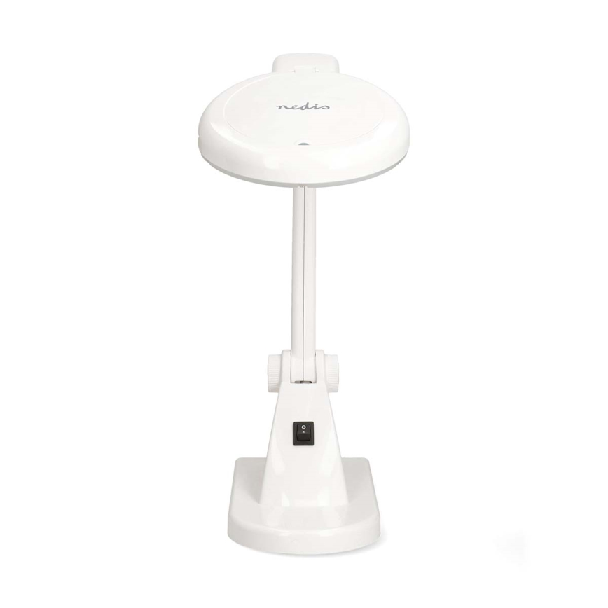 LED stalinis šviestuvas su didinamąja lupa LED/6W/230V balta