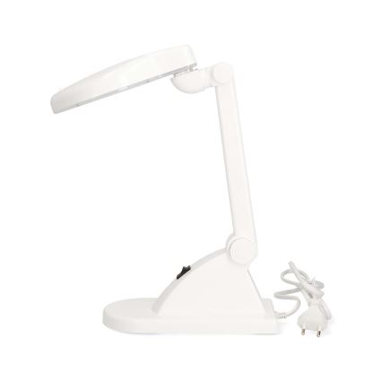 LED stalinis šviestuvas su didinamąja lupa LED/6W/230V balta