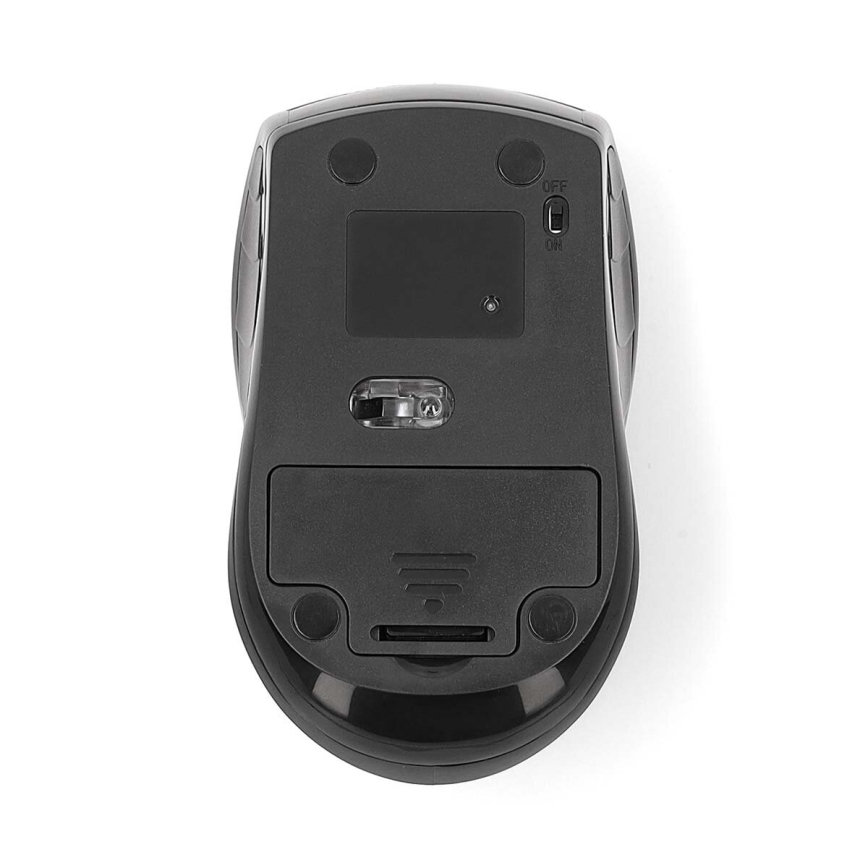 Belaidė pelė 800/1200/1600 DPI 2xAAA juoda