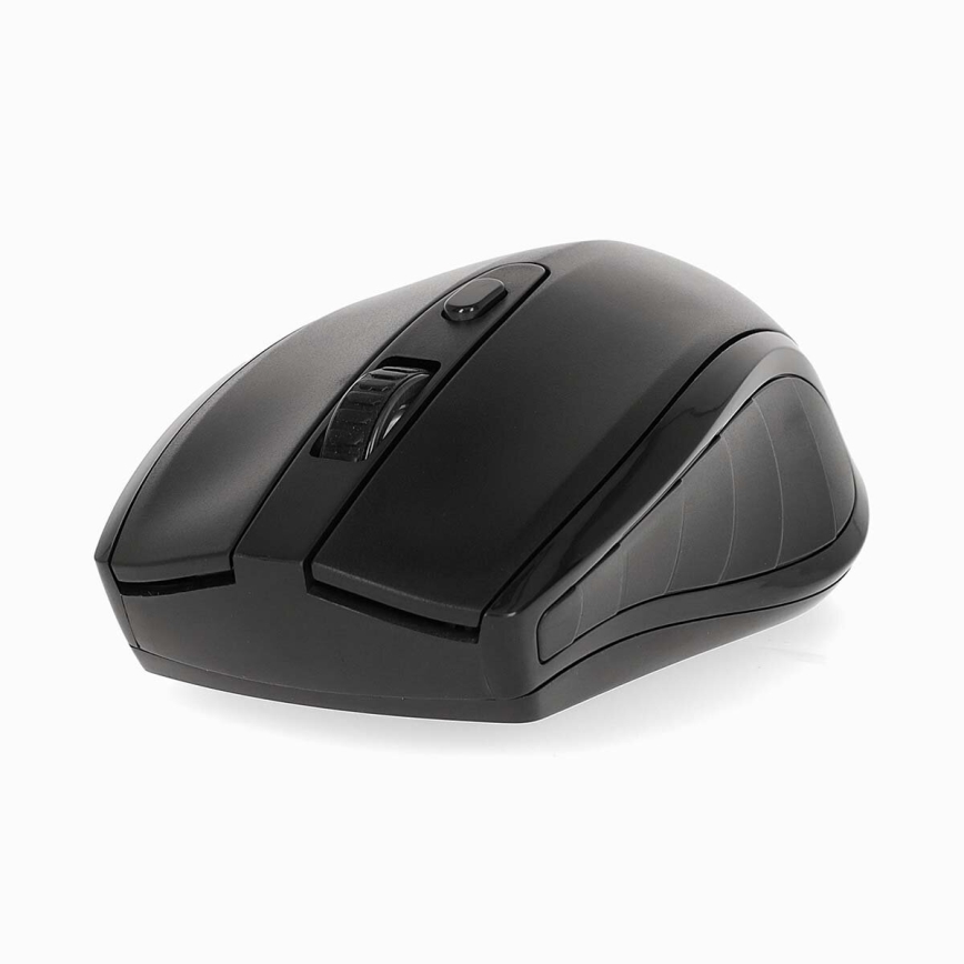 Belaidė pelė 800/1200/1600 DPI 2xAAA juoda