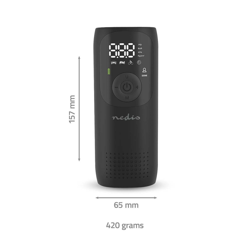 Skaitmeninis kišeninis kompresorius 4000 mAh 5V
