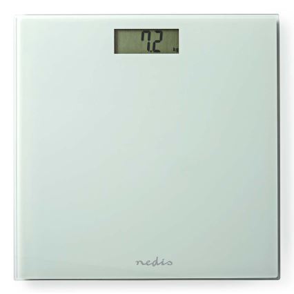 Skaitmeninė asmeninė svarstyklė 1xCR2032 balta