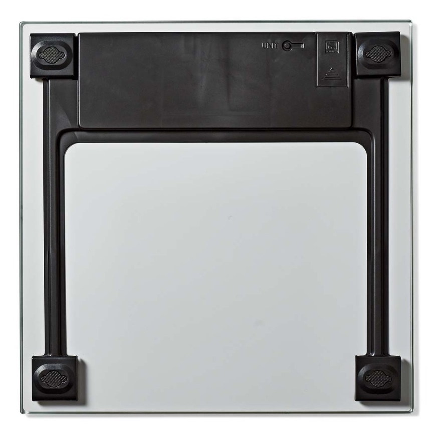 Skaitmeninė asmeninė svarstyklė 1xCR2032 balta