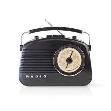 Nedis RDFM5000BK - FM radijo imtuvas 4,5W/230V juodas