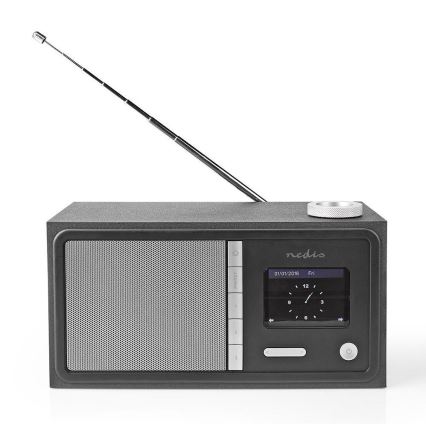 Nedis RDIN3000BK - Daugiafunkcis interneto radijas 18W/230V FM Wi-Fi Bluetooth+ VP