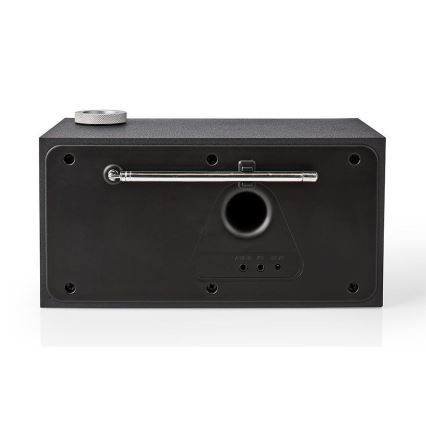 Nedis RDIN3000BK - Daugiafunkcis interneto radijas 18W/230V FM Wi-Fi Bluetooth+ VP