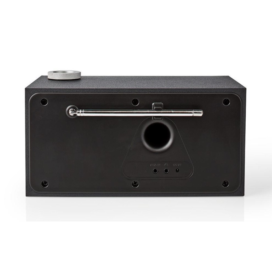 Nedis RDIN3000BK - Daugiafunkcis interneto radijas 18W/230V FM Wi-Fi Bluetooth+ VP
