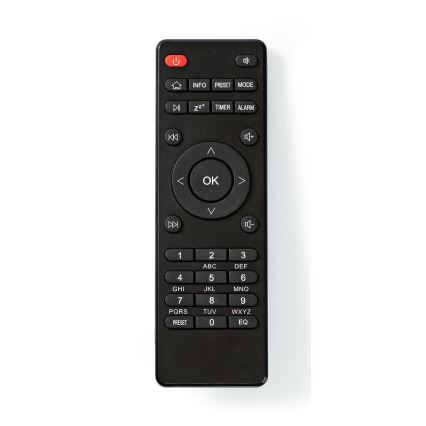 Nedis RDIN3000BK - Daugiafunkcis interneto radijas 18W/230V FM Wi-Fi Bluetooth+ VP
