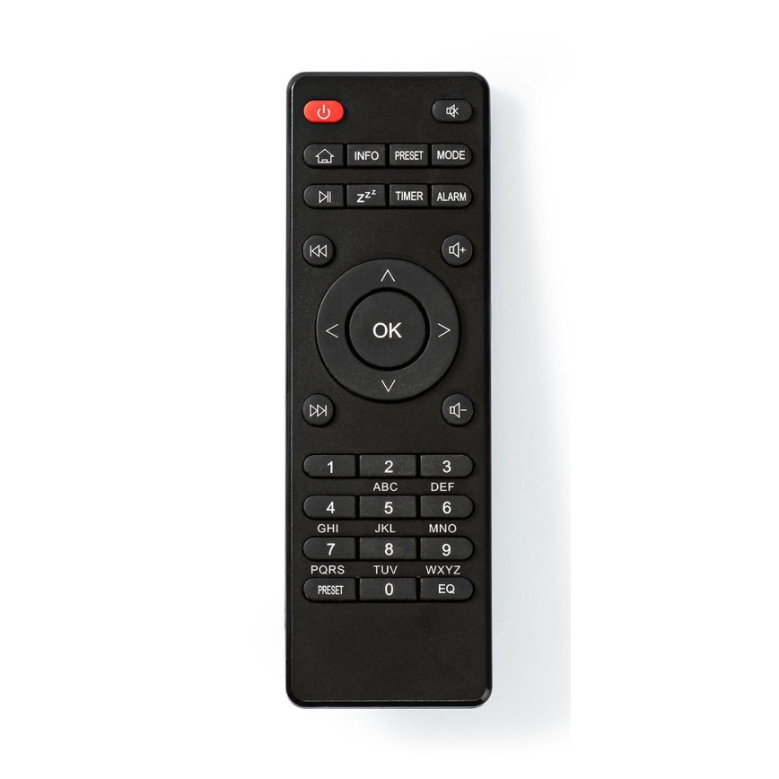 Nedis RDIN3000BK - Daugiafunkcis interneto radijas 18W/230V FM Wi-Fi Bluetooth+ VP