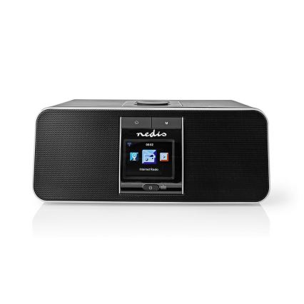 Nedis RDIN5005BK- Daugiafunkcis interneto radijas 42W/230V Wi-Fi Bluetooth USB+ VP