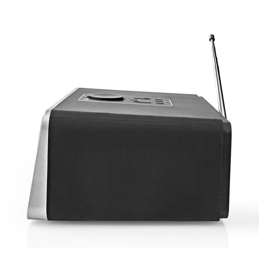 Nedis RDIN5005BK- Daugiafunkcis interneto radijas 42W/230V Wi-Fi Bluetooth USB+ VP