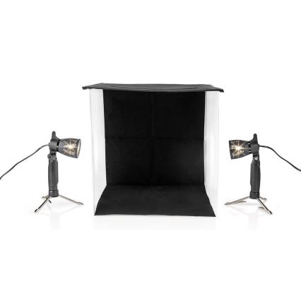 LED Nešiojama fotostudija 2xGU10/5W/230V