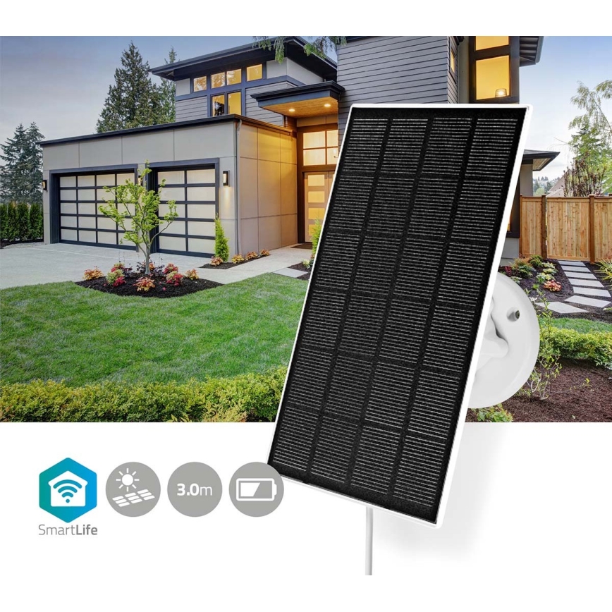 Saulės energijos skydelis išmaniai kamerai 3W/4,5V