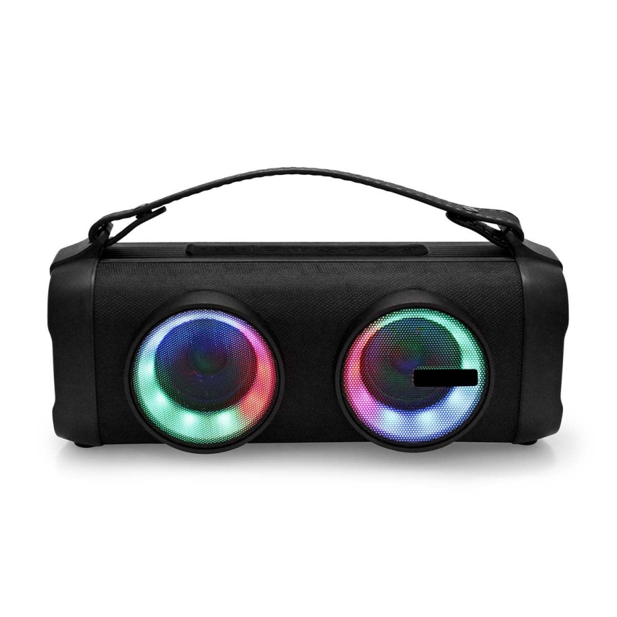LED RGB įkraunamas garsiakalbis 24W/3000 mAh IPX5