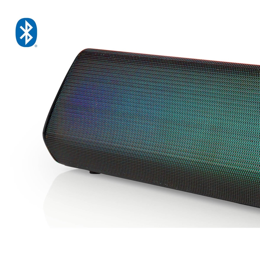 LED RGB įkraunamas garsiakalbis 18W/1200 mAh