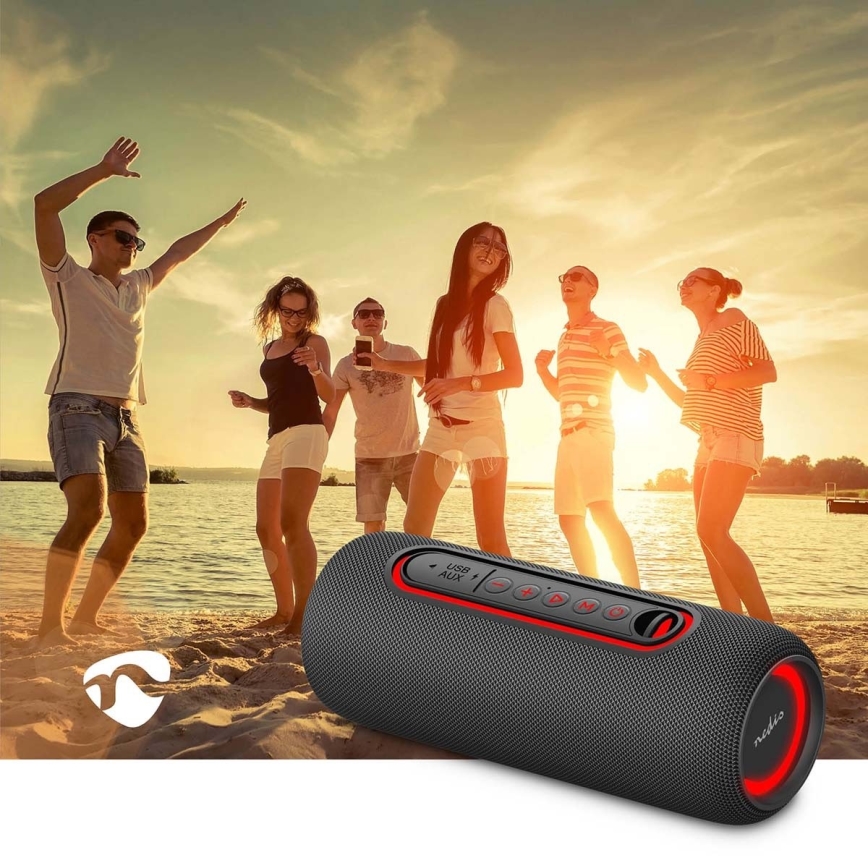 LED RGB įkraunamas garsiakalbis 30W/2000 mAh IPX5